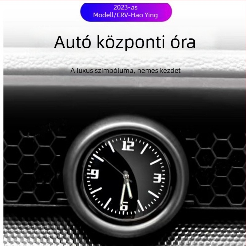 Középkonzolos kvarcóra belső díszítés módosítása Honda CR-V, HR-V és a 11. generációs Civichez