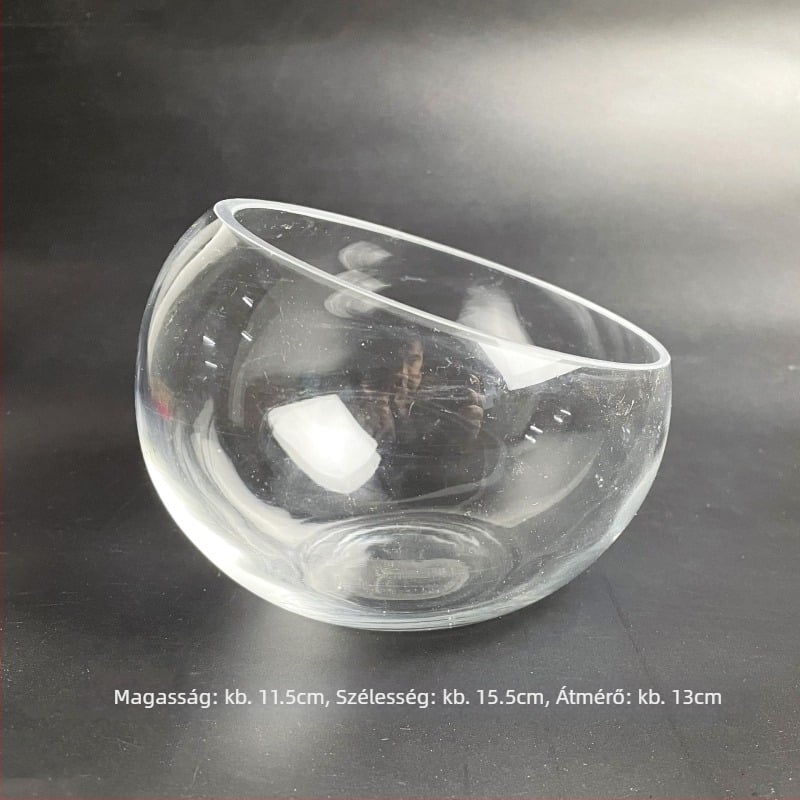 Üvegből készült mohás mikro-táj öko üvegpalack aranyhalas akváriummal — környílású dizájn, szukkulensek; Márka: Small Space Big World; Csomagolás: karton; Kijelzés: felületen