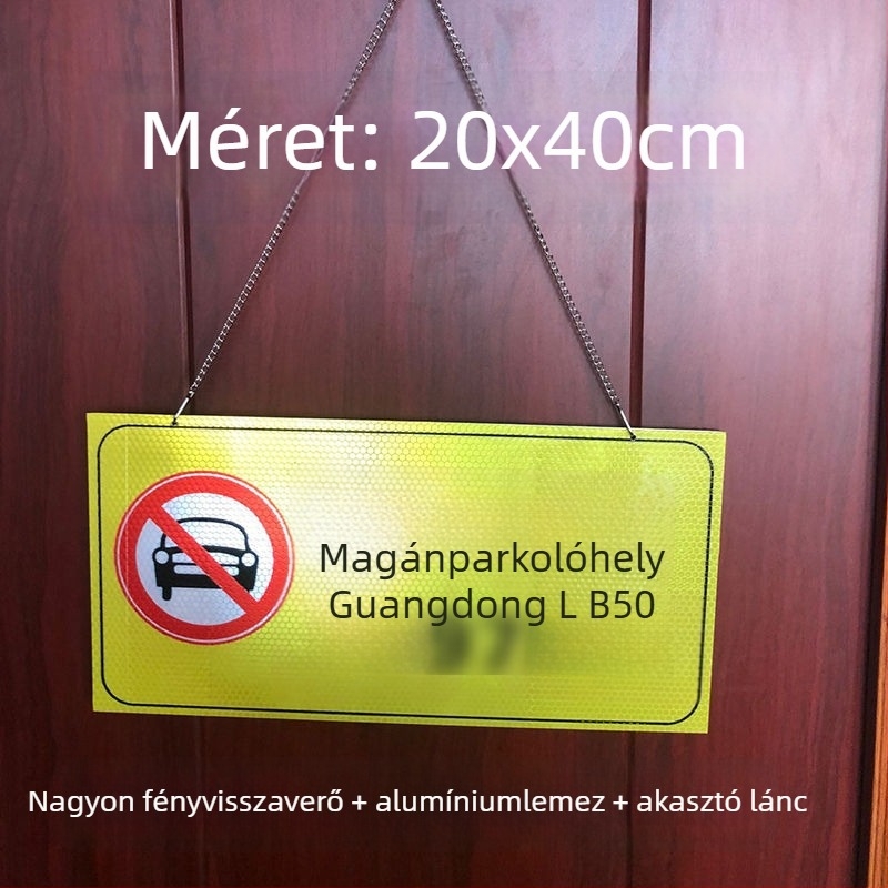 Parkoló tábla matrica – Ne parkolj az ajtó előtt – Garázs ajtó előtti tilos terület – Magánparkolóhely (Anyag: Papír; Egyedi igénylés: Nincs; Fő értékesítési terület: Más; Típus: Egyéb)
