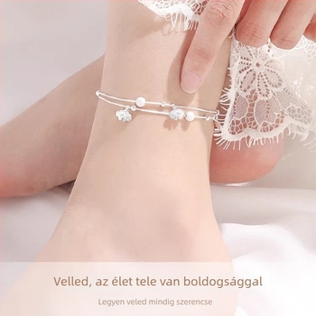 Ezüst bokalánc virágmintával — JL018, 2024 tavasz