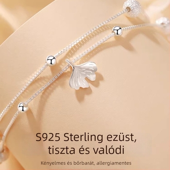 Ezüst bokalánc virágmintával — JL018, 2024 tavasz