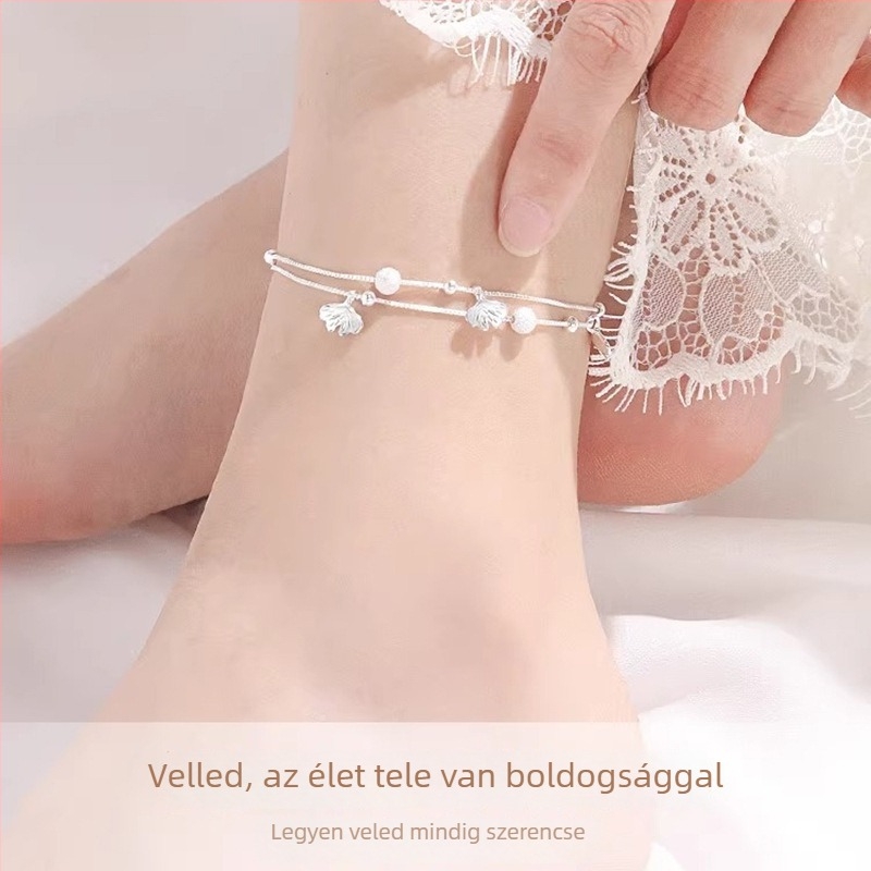 Ezüst bokalánc virágmintával — JL018, 2024 tavasz