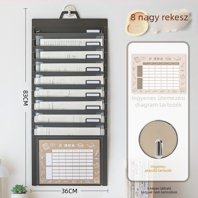 Átlátszó hajtogatható fájl tasak, PP anyagból, zsinóros zárású