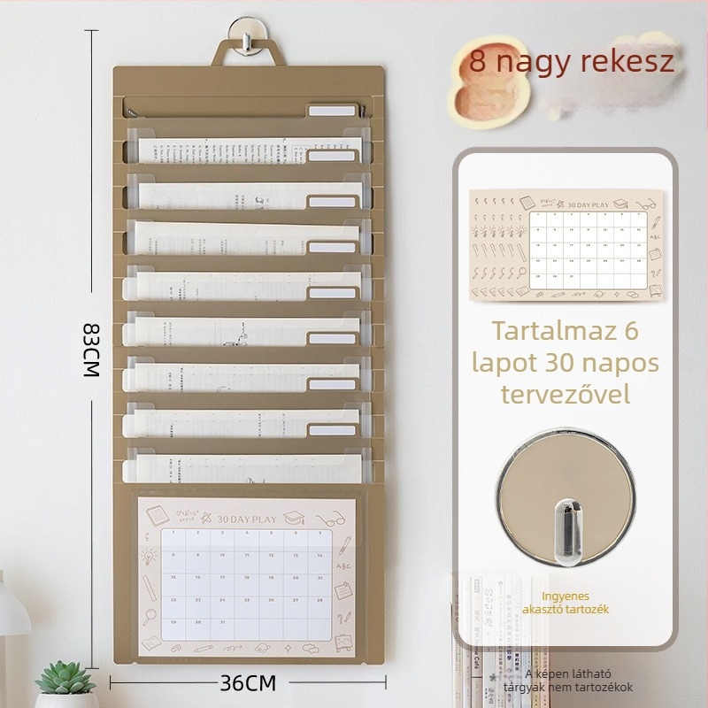 Átlátszó hajtogatható fájl tasak, PP anyagból, zsinóros zárású