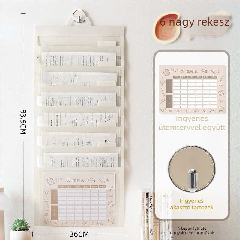 Átlátszó hajtogatható fájl tasak, PP anyagból, zsinóros zárású