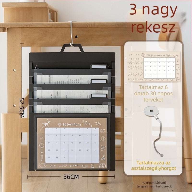 Átlátszó hajtogatható fájl tasak, PP anyagból, zsinóros zárású