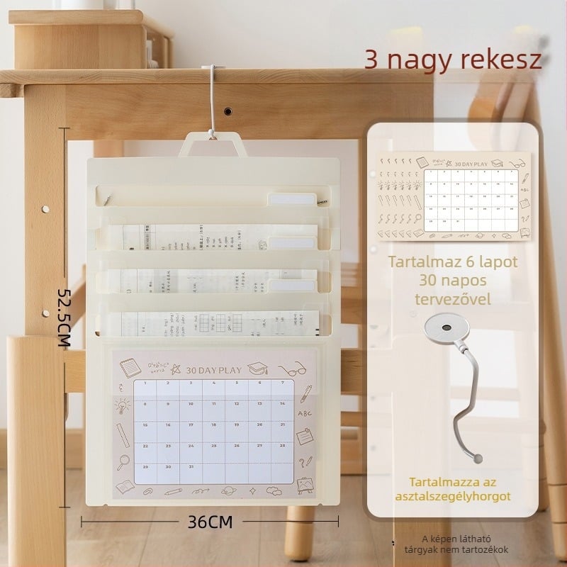 Átlátszó hajtogatható fájl tasak, PP anyagból, zsinóros zárású