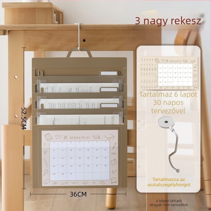 Átlátszó hajtogatható fájl tasak, PP anyagból, zsinóros zárású