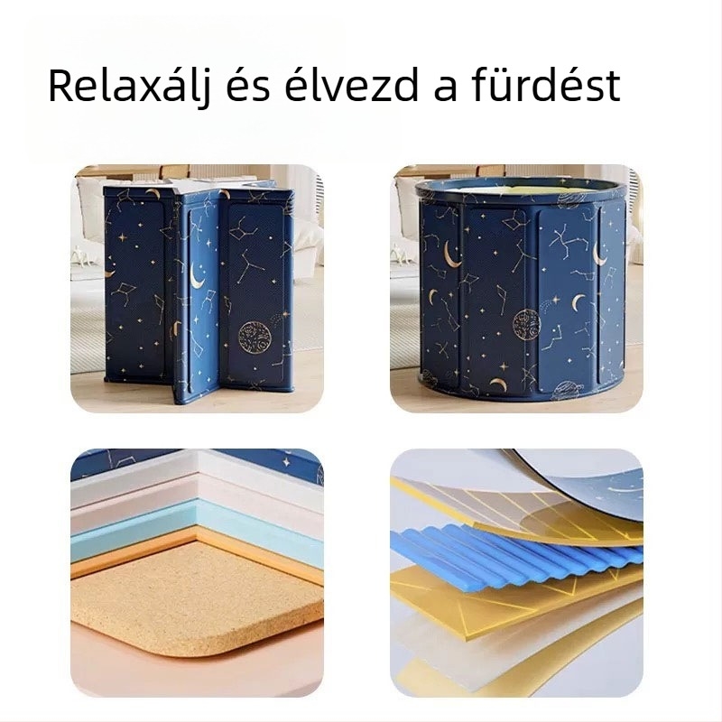Összecsukható fürdőkád gyerekeknek – anyaga tarpaulin; típus: összecsukható kád; használható fürdésre