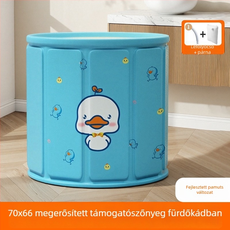 Összecsukható fürdőkád gyerekeknek – anyaga tarpaulin; típus: összecsukható kád; használható fürdésre