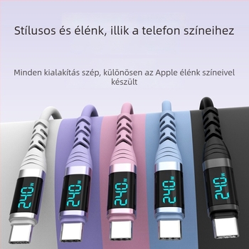 Yichen 240W Type-C gyorstöltés adatkábel, hossz 1–2 m, 48V5A, 480 Mbps