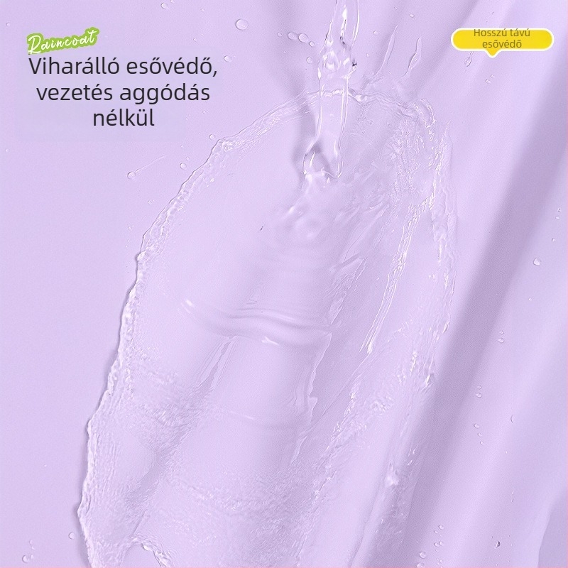 Esőkabát, repülőcsésze-stílusú, vastag anyag, logónyomtatás megengedett (felnőtt, egy személy)
