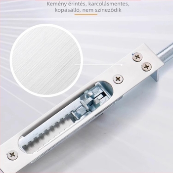 Rozsdamentes acél ajtózár – Típus A, Modell: Latch, Felületkezelés: huzalt vont, Stílus: modern egyszerű