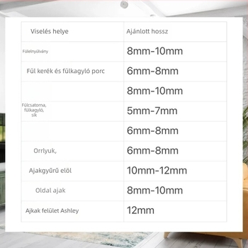 Beültetési titánium ötvözetű piercing ékszer — belső spirálgeometriai stud, polírozott felület, G23 tisztaság
