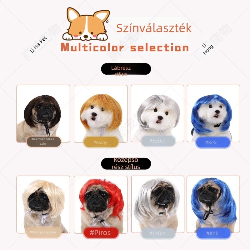 Liha Kisállat paróka macskáknak és kutyáknak, Cartoon stílus, anyag: magas hőmérsékletű huzal, univerzális alkalmazás