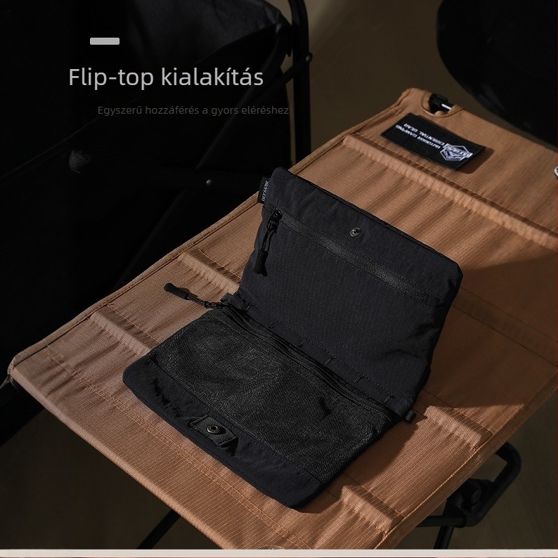 Férfi dokumentum crossbody táska – anti-theft, PU anyag, nylon bélés, 2024 nyár