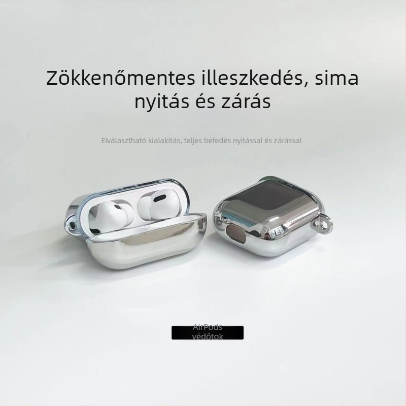 Kesida TPU elektroplakolt védőtok Apple vezeték nélküli fülhallgatókhoz – általános stílus, Apple-kompatibilis