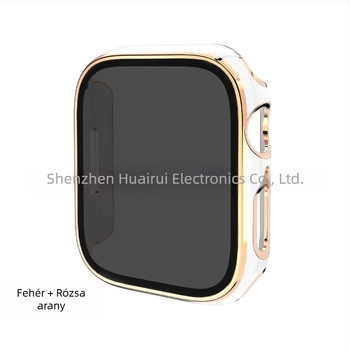 Apple Watch védőtok PC alapanyagból, magánéletvédelmi dizájnnal és elektroplatinált felülettel