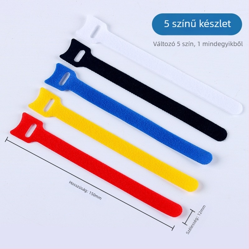 Velcro kábelrögzítő, nylon, számítógép-kábelekhez és otthoni használatra, márka LTS