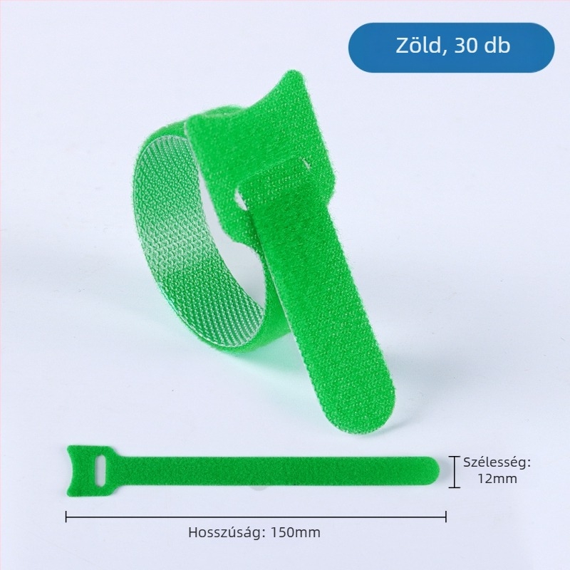 Velcro kábelrögzítő, nylon, számítógép-kábelekhez és otthoni használatra, márka LTS