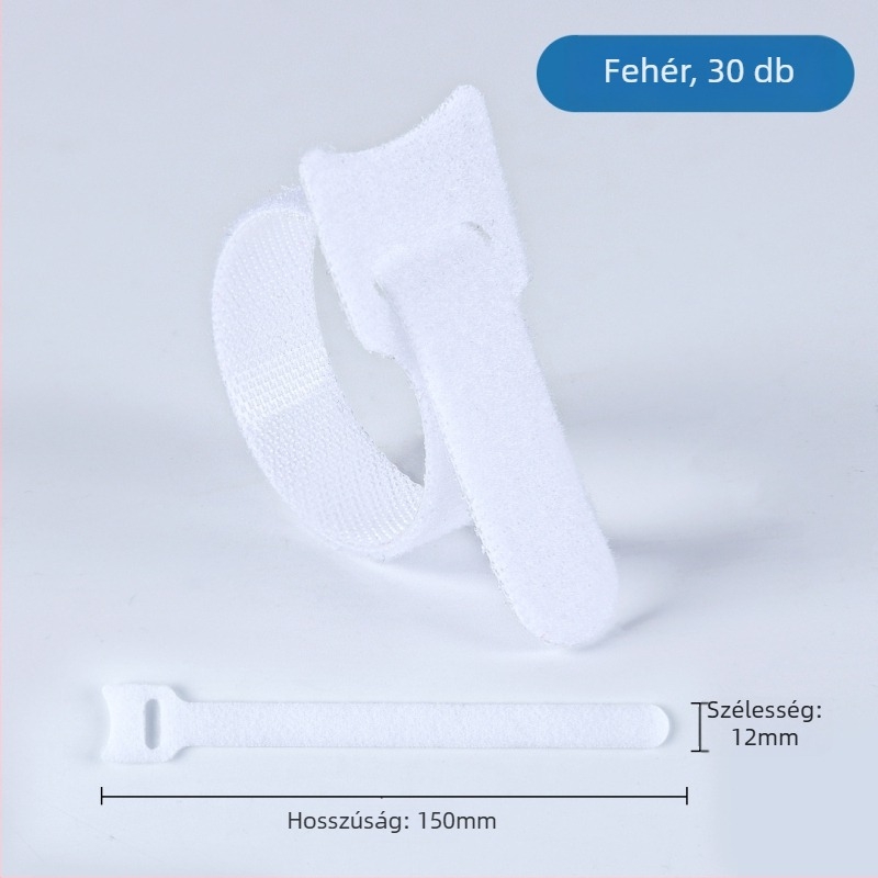 Velcro kábelrögzítő, nylon, számítógép-kábelekhez és otthoni használatra, márka LTS