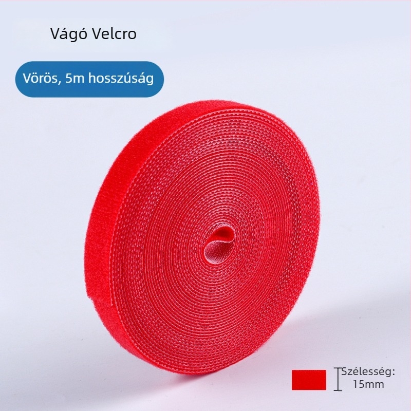 Velcro kábelrögzítő, nylon, számítógép-kábelekhez és otthoni használatra, márka LTS