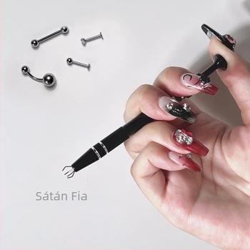 Gyöngyfogó négy-karos csipesz — kézzel készített rozsdamentes acél ékszer-kiegészítő gyöngyök rögzítésére