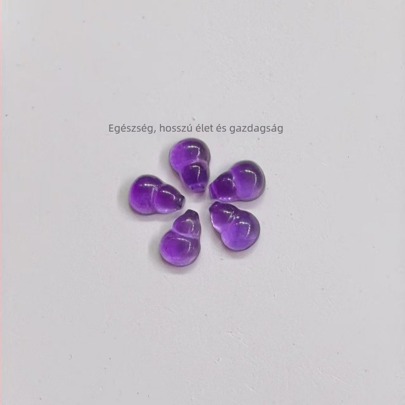 Ametiszt Gourd DIY ékszer alkatrészek, karkötő és nyaklánc, kínai stílus, Shanwei eredet, 2025 nyár