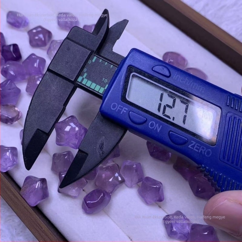 Csillag alakú ametisztdarab gyöngyök, DIY lazagyöngyök, tömeges csomagolás, 2025 ősz