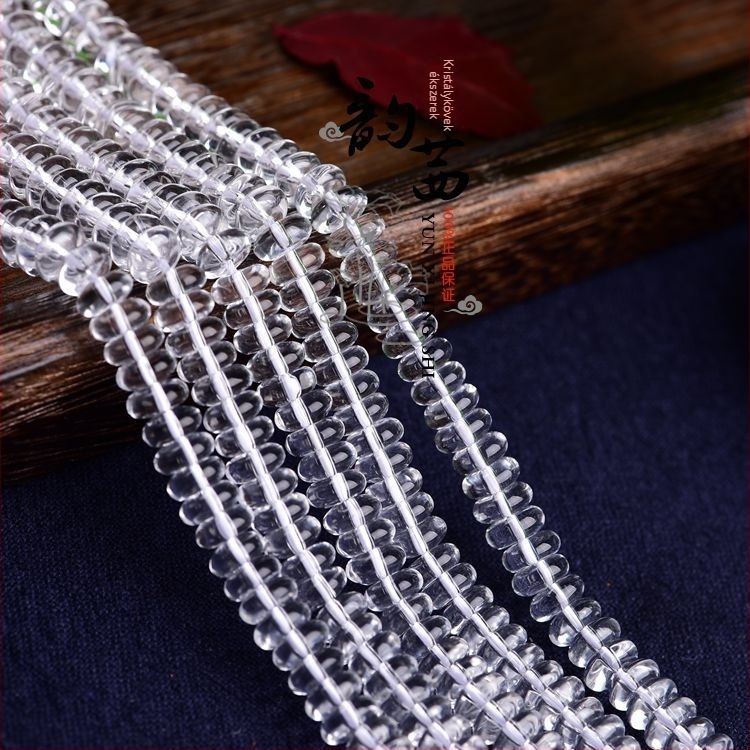 Kristály szabad gyöngyök nyolc szem mintával, magas hőmérsékleten feldolgozva, eredet Lianyungang