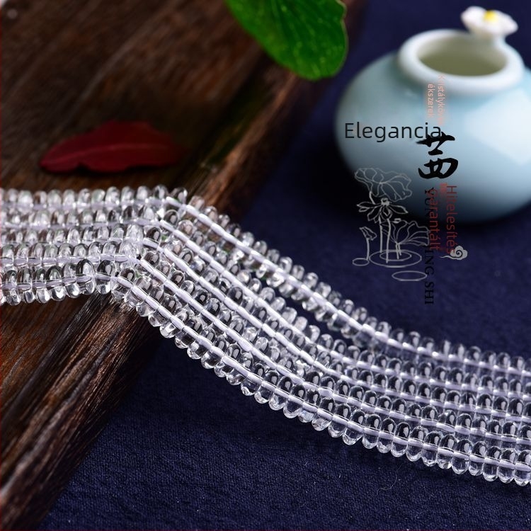 Kristály szabad gyöngyök nyolc szem mintával, magas hőmérsékleten feldolgozva, eredet Lianyungang