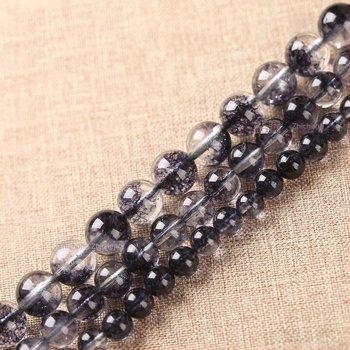 Szabad üveggyöngyök Crackle Crystal hatású, kerek formájú, természetes stílus
