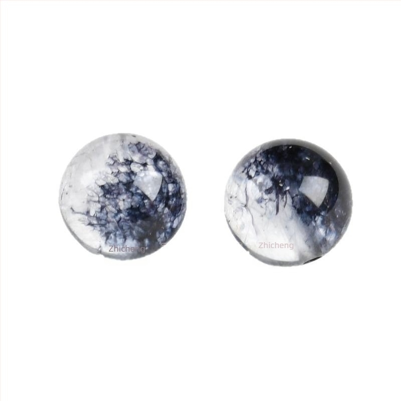 Szabad üveggyöngyök Crackle Crystal hatású, kerek formájú, természetes stílus