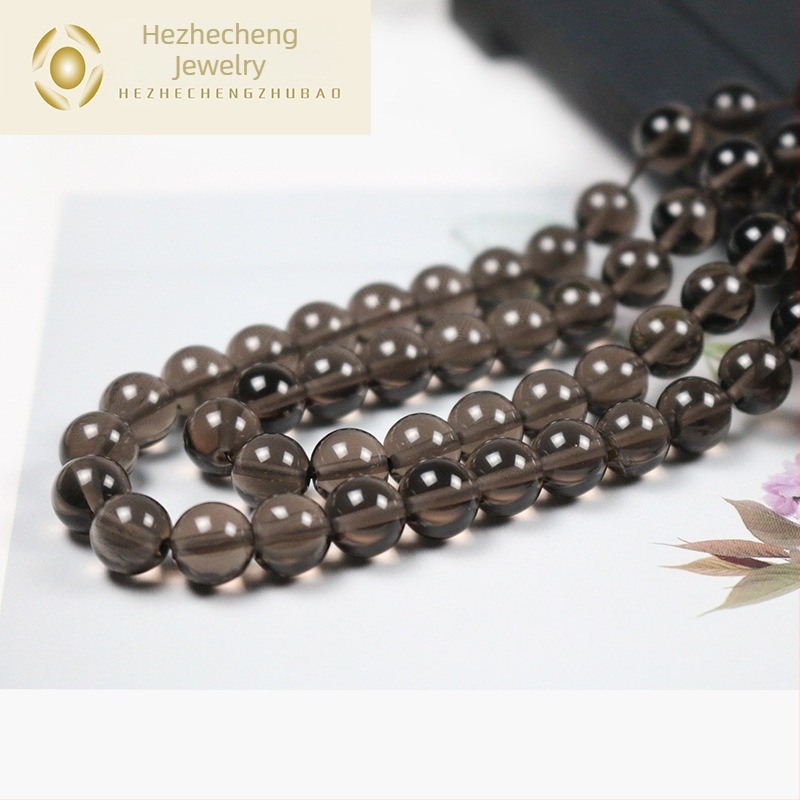 Tea Crystal gyöngyök – gömb alakú, kézzel készített félkész DIY ékszer alkatrészek, téli 2023 sorozat