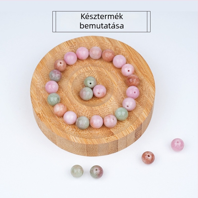 DIY achát gyöngy készlet karkötőhöz – elektroplatált, félig kész gyöngyök