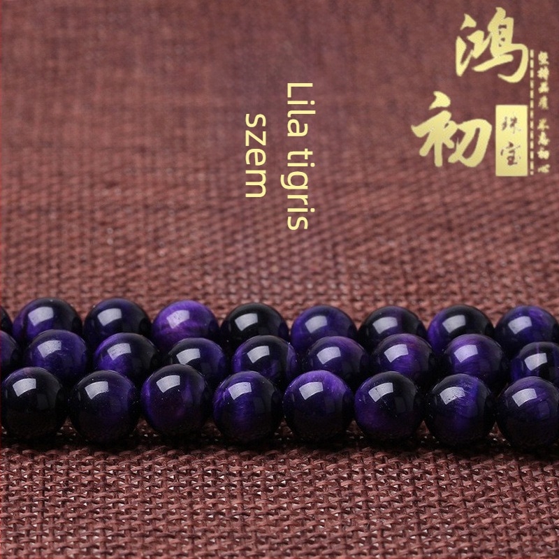 Szabad gyöngyök tigriszem kőből, polírozott, Hongchu, Lianyungang, 2021 nyár