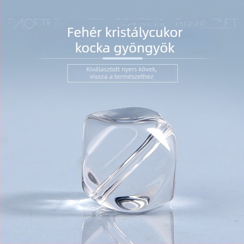 DIY ékszer kiegészítők kristály gyöngyökkel - kristály gyöngyök, négyzetes forma, polírozott felület, természetes stílus, tavasz 2025, félkész gyöngyök, márka Lianyungang doudou