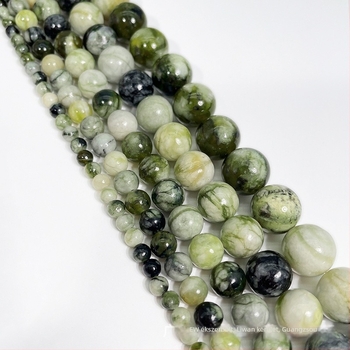 Ékszerkészítéshez való szabad gyöngyök – virágminta, kerek, polírozott