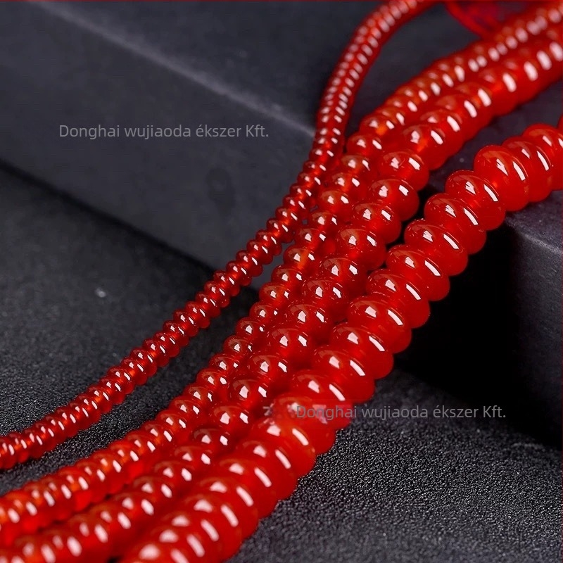 Achát korong gyöngyök – laza gyöngyök, természetes anyag, eredeti dizájn