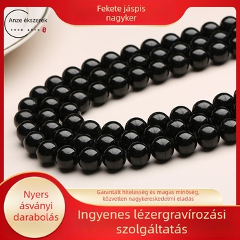 Anze Jewelry Achát gyöngyök, polírozott, minimalist DIY ékszerkészlet