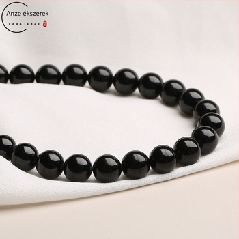 Anze Jewelry Achát gyöngyök, polírozott, minimalist DIY ékszerkészlet