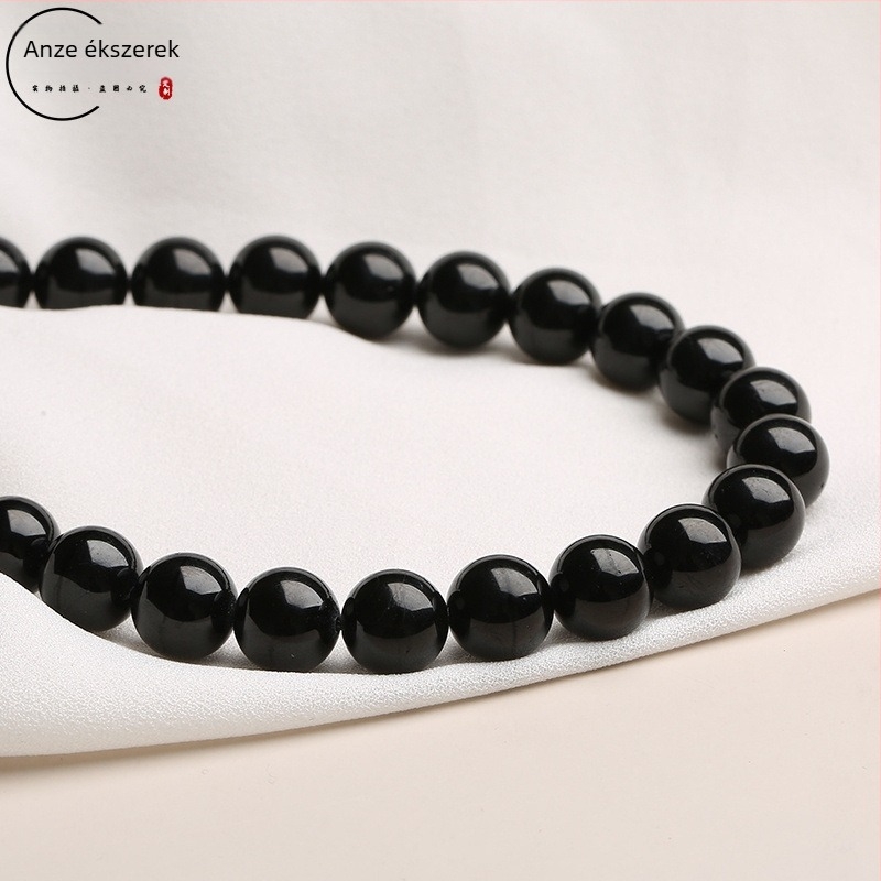 Anze Jewelry Achát gyöngyök, polírozott, minimalist DIY ékszerkészlet