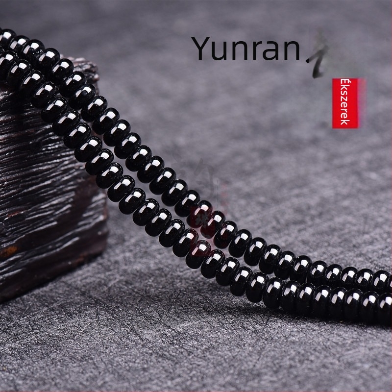 Szabadon fűzhető achát korong gyöngyök, csiszolt és polírozott, divat stílus, nemes mintázat (Yun Ran)