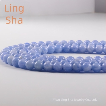 Szabad gyöngyök, szintetikus anyag, feldolgozás: vágás, csiszolás, polírozás és szintézis; termék kódja HH-ZMN-001; minta: szintetikus ametiszt kerek gyöngyök