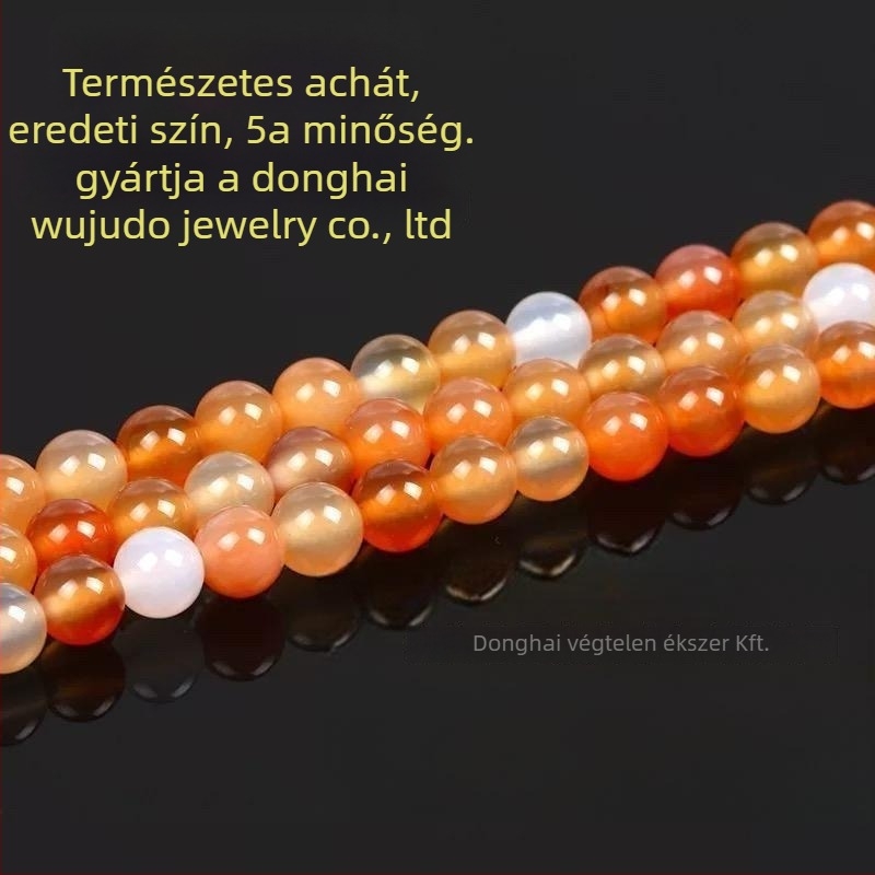 Szabad achát gyöngyök, polírozott, természetes stílus (friss és édes)