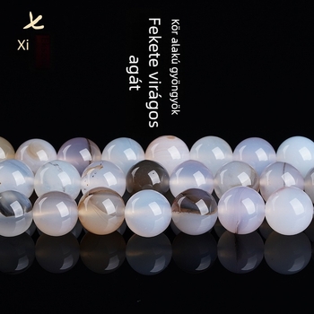 Achat gyöngyök, szabad formájú, Totem minta, vágás, csiszolás, polírozás, eredeti dizájn