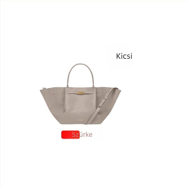 Demellier Wing Bag, Tote táska valódi bőrből, mágneses zárás, vízszintes négyszögletes forma, belső zsebek telefonra és dokumentumokra, Oxford bélés, egy vállpánt