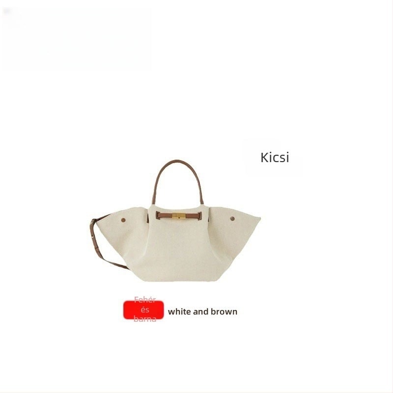 Demellier Wing Bag, Tote táska valódi bőrből, mágneses zárás, vízszintes négyszögletes forma, belső zsebek telefonra és dokumentumokra, Oxford bélés, egy vállpánt