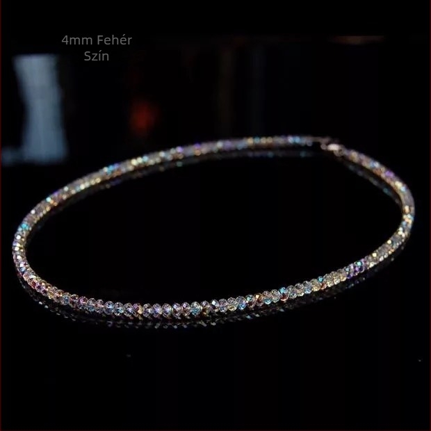 Nyaklánc | Gyöngyös lánc • Kristályos kezelés • Stílus: hullámzó, geometriai • Márka: Hui Xin Lan