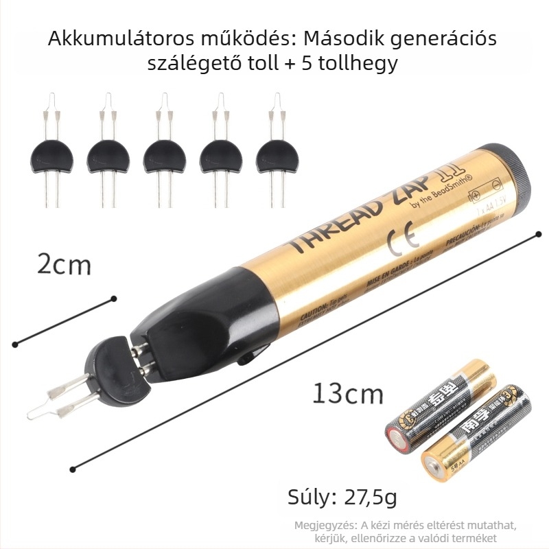 Szálégető Toll – Kézben tartható eszköz azonnali viaszszál javításhoz és kötéshez ékszerekhez, pénztárcákhoz és bőr kiegészítőkhöz (Márka: win win; Tápellátás: Egyéb; Típus: Szálégető Toll)